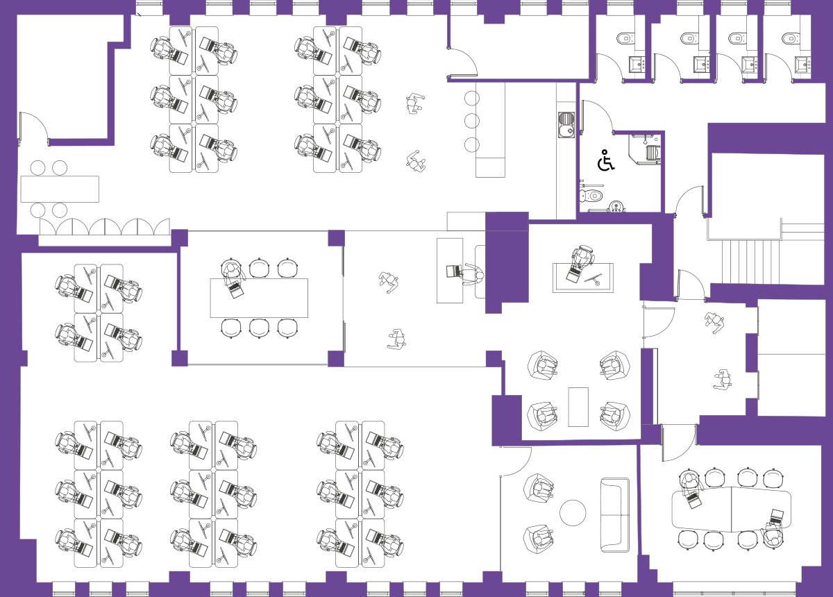 Plan of workspace